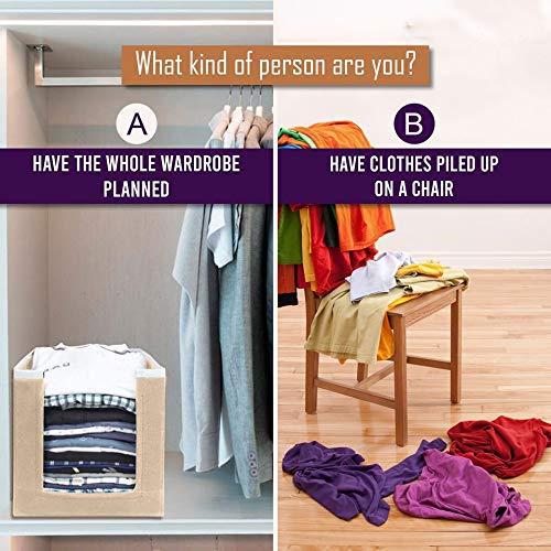 Closet Organizer-Foldable Shirts and Clothing Organizer Stackers(Pack of 6)