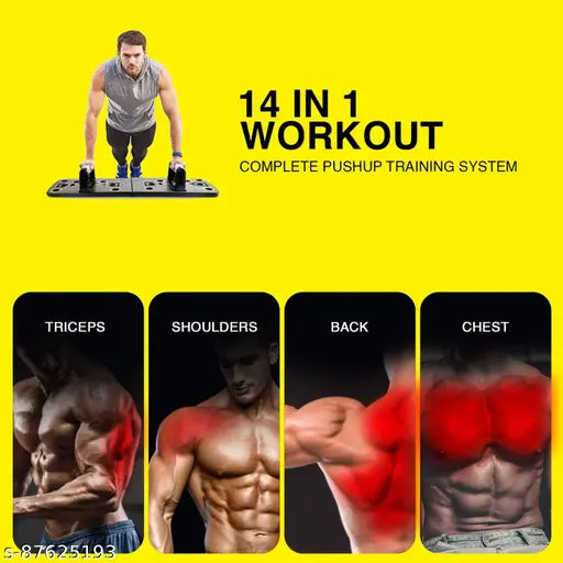 Push Up Board 14 in 1 Body Building Push Up Support Fitness Bar Home Gym Equipment